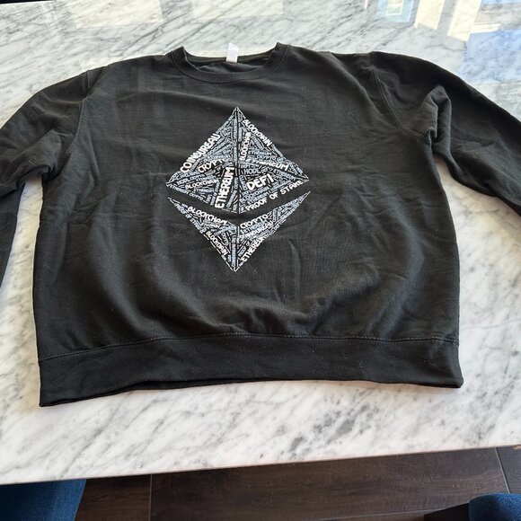 Crypto Coin Bureau ETH Word Game Sweatshirt - Men's XL - Picture 3 of 7